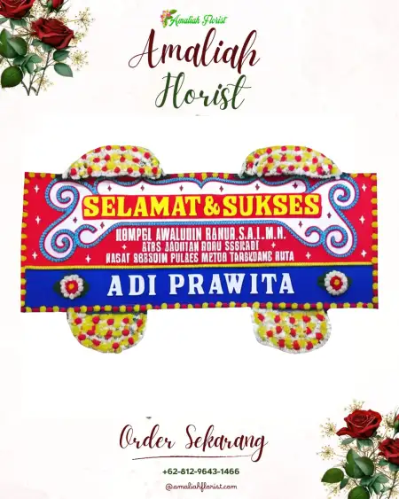 Papan Bunga Ucapan Selamat Upai
